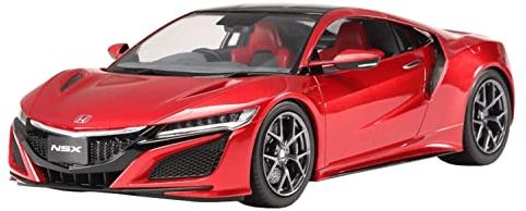 Tamiya 300024344 Honda 300024344-1:24 Acura NSX,originalgetreue Nachbildung, Plastik Bausatz, Basteln, Modellbausatz, Zusammenbauen, unlackiert, Rot