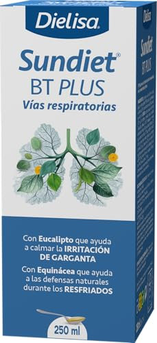 Dielisa - Sundiet BT Plus, Complemento Alimenticio Líquido a Base de Plantas Medicinales y Miel de Eucalipto, Contribuye a Suavizar la Garganta y las Vías Respiratorias Superiores - 250 ml