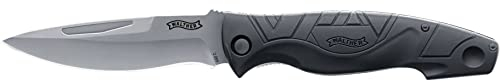 Walther Klappmesser TFK, Taschenmesser, 440C, inkl. Nylon-Gürtelholster, ideal für Alltags- und Outdoor Aktvitäten