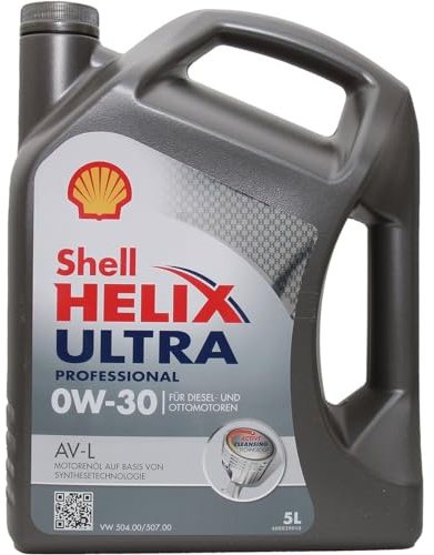 5L 5 Liter SHELL Motoröl Öl HELIX ULTRA Professional AV-L 0W30 VW 504.00/507.00