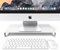 Desire2 Monitor Ständer Riser Stand Aluminium Monitorständer Bildschirmständer für Schreibtisch kompatibel mit iMac, MacBook, Laptop, Notebook, Computer und PC - Silber