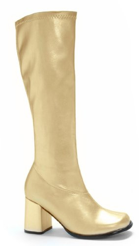 Ellie Shoes Damen Go-Go Stiefel, gold, 39 EU