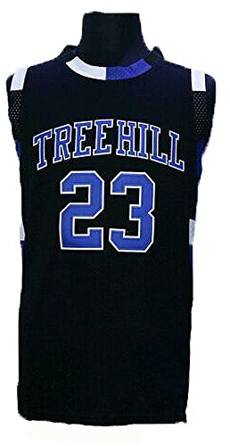 23 Nathan Scott One Tree Hill Jersey Embroidered Basketball Jersey black S by Estar