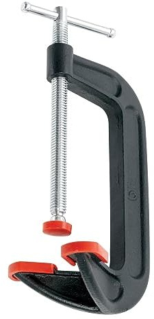 BESSEY DHCC-6, 15,2 cm Doppelkopf-C-Klemme, rot/schwarz