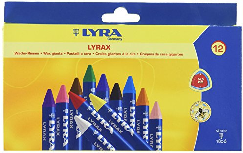 LYRA 5701120 - Lyrax Wachs-Riesen Pappetui 12 sortierte Farben