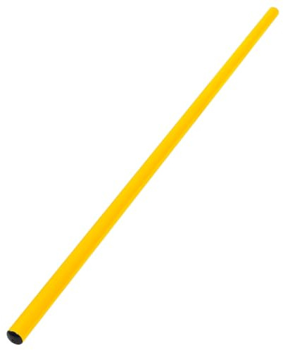 Bâton de gymnastique senior en plastique, 100 cm, jaune