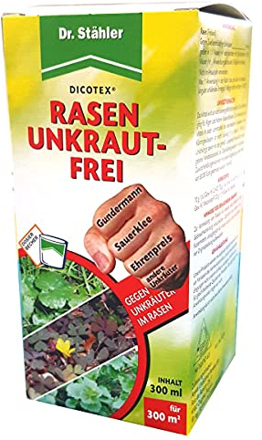 Dr. Stähler 056343 Rasen Unkrautfrei, gegen Unkräuter, 300 ml Inklusive Dosierbecher
