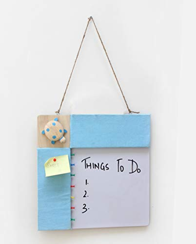 IVEI Tableau combiné – Tableau d'affichage et tableau blanc – Tableau effaçable à sec – Tableau d'affichage – Double tableau blanc et tableau d'affichage pour enfants, salle d'étude, bureau, école