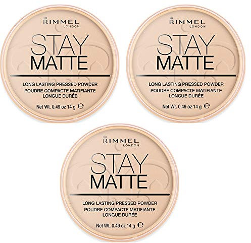 Rimmel Stay Matte Powder Kompaktpuder Warm Honey 010 3 x 14G
