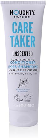 Noughty 97% Natural, Care Taker Fragrance Free Conditioner, Anti Irritant Scalp Soothing Hair Cleanser for Dandruff Prone Sensitive Scalps, Caring 97% Natural Sulphate Free Vegan Haircare 250ml