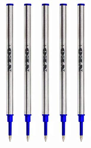 Rollerball Kugelschreiber-Minen, Blau Tinte (5er Pack). Diese Minen sind kompatibel mit den meisten nachfüllbar Rollerball Stifte
