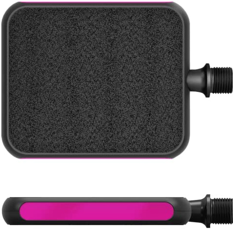 MOTO Urban Flat Pedals “Reflex“ Pink - The Ultimate Platform Bicycle Pedals for City & Trekking, Gravel Bike, BMX MTB Pedals, 9/16 inch thread