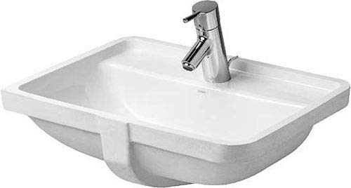 Duravit Einbauwaschtisch Starck 3 49x27cm, EB v u, m HL, ÜL u. HLB, we WG