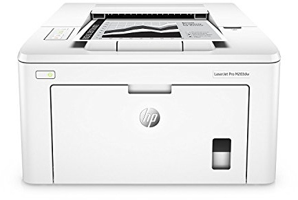 HP LaserJet Pro M203dw Laserdrucker (Schwarzweiß Drucker, WLAN, LAN, Airprint) weiß