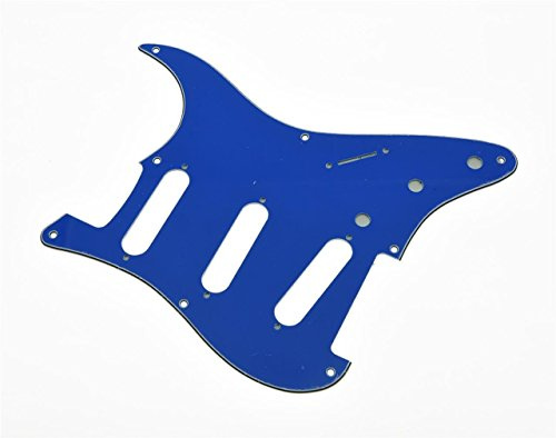 Kaish, battipenna vintage a 8 fori, stile ST/Strat, SSS, per chitarra Stratocaster/Strat, azzurro, 3 strati