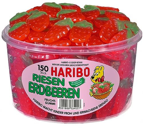 Haribo Riesenerdbeeren, 1er Pack (1 x 1350 g))