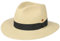 Mayser Menton Panamahut Strohhut Herrenhut UV-Schutz Sommerhut Sonnenhut Damen/Herren - Made in The EU mit Ripsband Sommer Frühling-Sommer - 57 cm Natur