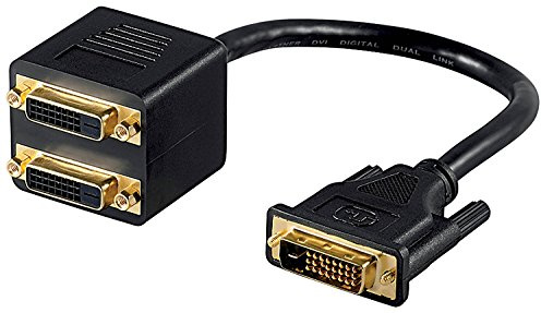 goobay MMK ADAP 24 + 1 DVI-D > 2 x DVI-D DVI-D 2 x DVI F schwarz Kabel-Schnittstelle und Netzteil