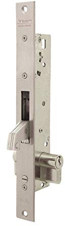 Tesa Assa Abloy Tesa Assa Abloy 2241253AI Cerradura Monopunto Para Perfiles Metálicos, Gris, 25 mm