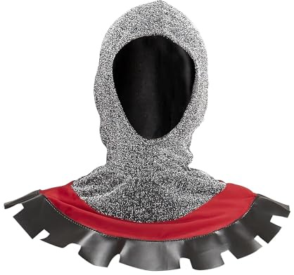 W WIDMANN MILANO Party Fashion - Mittelalterliche Ritterkapuze | Kopfschmuck für Ritter und Krieger Kostüme an Karneval und Mottoparty