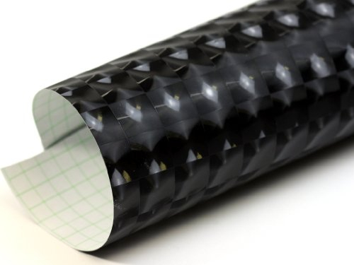 Neoxxim 3.542€/m2 3D Carbon Folie - schwarz – 200 x 152 cm selbstklebend Car Wrapping Klebefolie