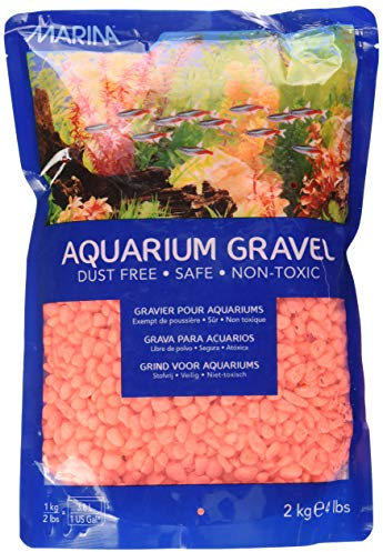 Marina Decorative Aquarium Gravel, 2 Kg, Orange