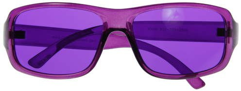 Kid's Children's Junior Color Therapy Glasses - Purple Violet