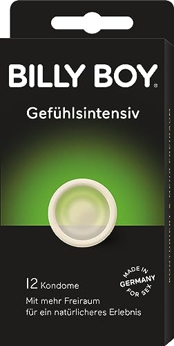Billy Boy Gefühlsintensiv Kondome mit mehr Freiraum, Transparent, 12er Pack