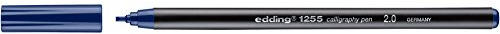 edding 1255 Fasermaler calligraphy pen 2,0 mm stahlblau