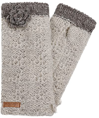 McRon Damen Gestrickte Pulswärmer Modell Lana