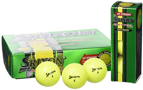 Srixon Soft Feel - Bola, Color Amarillo