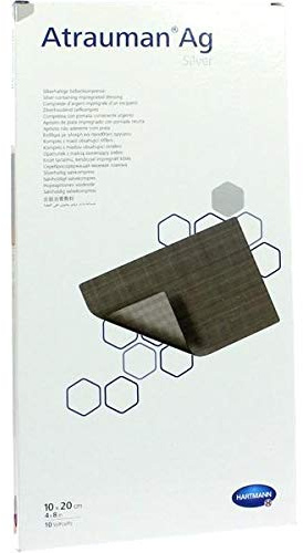 ATRAUMAN Ag 10x20 cm steril Kompressen 10 St
