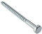 Coach Screw Hexagon Head Single Thread ZP M8 x 150mm Bag 10