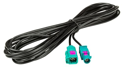 tomzz Audio 1600-011 Fakra Antennen-Verlängerung 5m 500cm Fakra (M) Stecker auf Fakra (F) Buchse Kabel RG174 Typ Z codiert