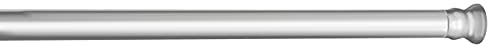 Wenko Barra para Cortina baño telescópica cromada 110-185 cm - Ø 2 cm, Aluminio, 2 x 2 cm, Cromo