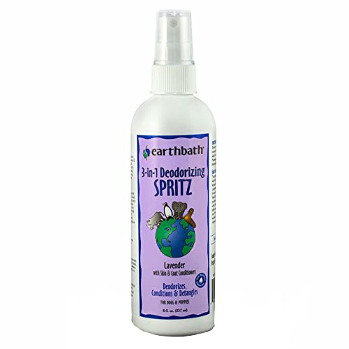 earthbath Lavender 3-in-1 Dog Deodorizing Spray - 8 oz (1 Pack)