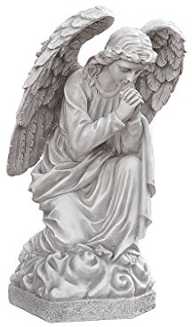 Design Toscano DB24728 Statue d’ange Blanc cassé 39,5 x 38 x 66 cm