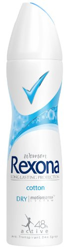 Rexona Women Cotton Dry 24h Deo Spray, 3er Pack (3 x 150 ml)