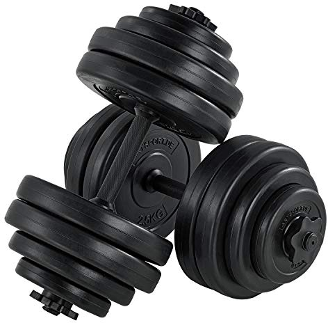 ArtSport 2er Hantelset 30kg - Kurzhantel Set mit 2 Kurzhanteln, 16 Gewichte Hantelscheiben und Sternverschlüsse - Krafttraining Kurzhantelset Hantel