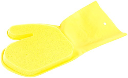 PEARL Waschhandschuh: Softer Reinigungshandschuh für empfindliche Oberflächen, rechts (Pflegehandschuhe, Schwamm-Handschuhe, Autopflege)