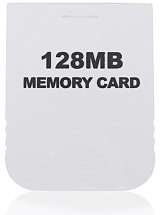 HDE 128 MB (2048 blocs) carte mémoire Blanc pour Nintendo GameCube ou Wii consoles