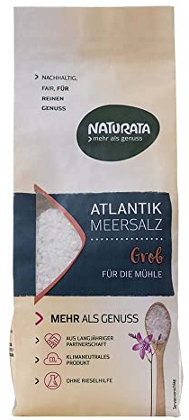 Naturata Bio Atlantik Sel de mer grossier pour le moulin (1 x 500 g)