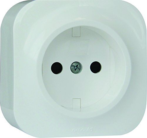Arnould - Prise de courant sans terre saillie Profil Eco - Blanc