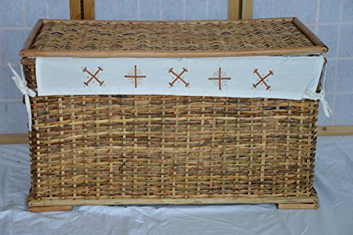 fantasie d oriente Cesto Baule PORTABIANCHERIA Vimini Rattan BANANO CM 76X44X44 H Porta Biancheria