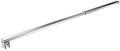 Mai & Mai Barra Stabilizzatore per Parete in Vetro 70-120cm, Barra Asta Per Box Doccia Walk In, Forma: Quadrato BRAM3