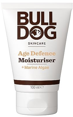 Bulldog Skincare Age Defence Face Moisturiser, Daily Moisturiser for Men to Help Combat Signs of Ageing, 100ml
