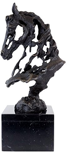 Moderne Kunst Horse Bronzefigur - Moderne Bronzeskulptur - Apokalyptisches Pferd - signiert Martin Klein - Pferdefigur - Pferdebronze