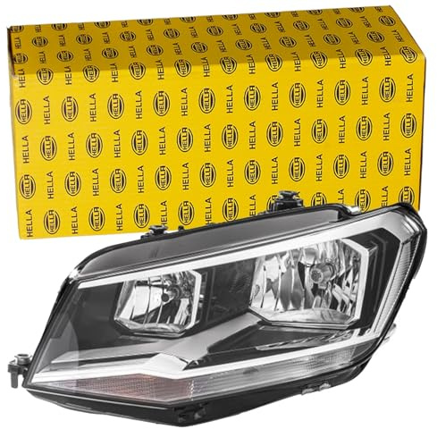HELLA 1EA 012 286-061 FF/Halogen Huvudstrålkastare - för t.ex. VW Caddy IV Box SAA, SAH - ECE - för högertrafik - Höger, rätt