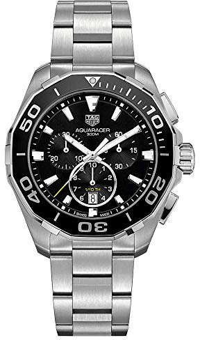 TAG Heuer Aquaracer Homme 43mm Bracelet & Boitier Acier Inoxydable Saphire Quartz Montre CAY111A.BA0927