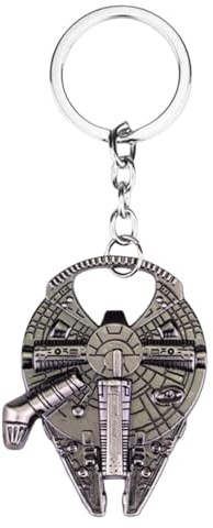 Added Sparkle Star Wars Millennium Falcon Bottle Opener Keyring Bottle Opener Key Ring Key chain